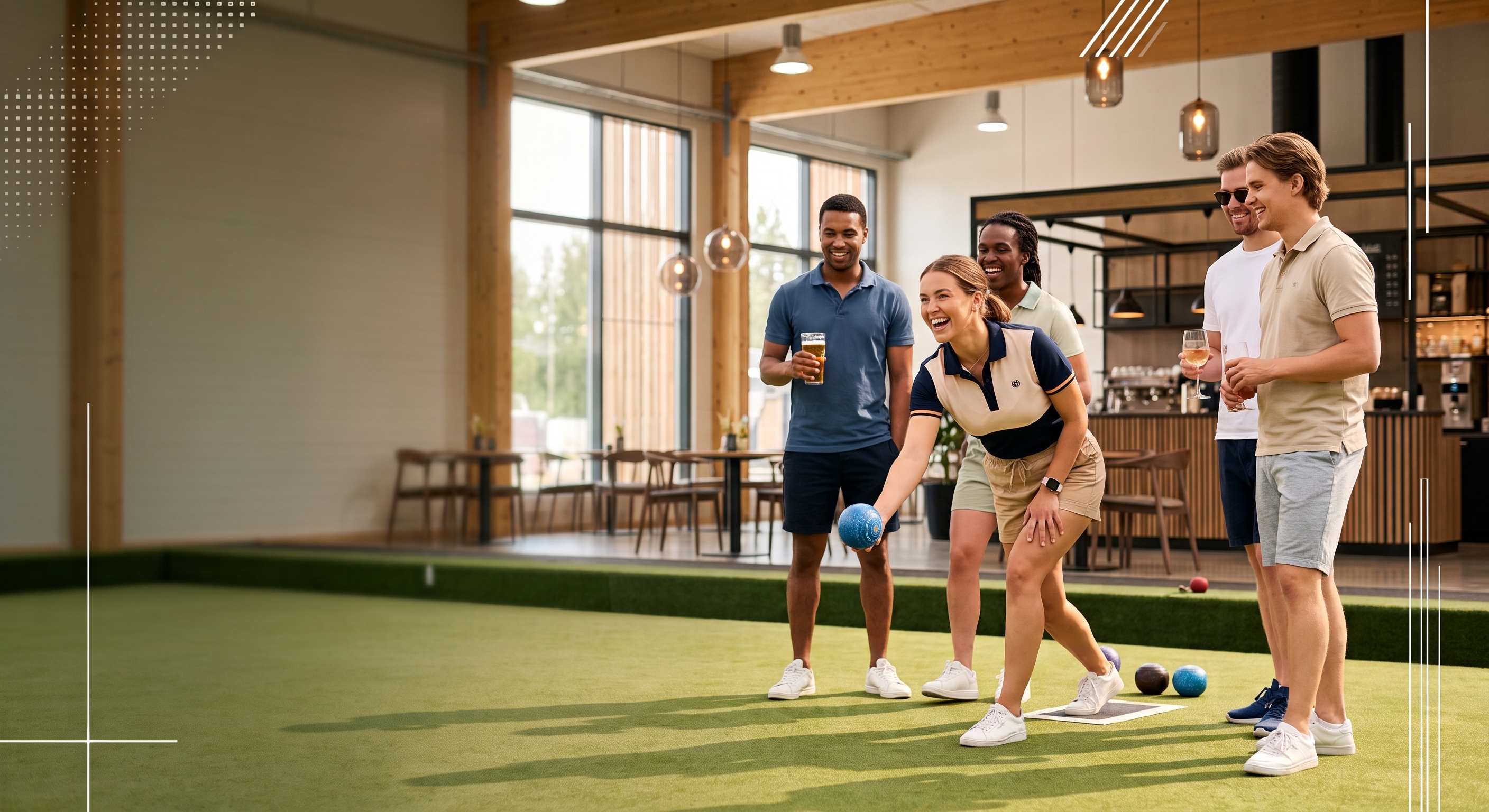 Casual Bowls kuulat keinonurmella Kaupissa